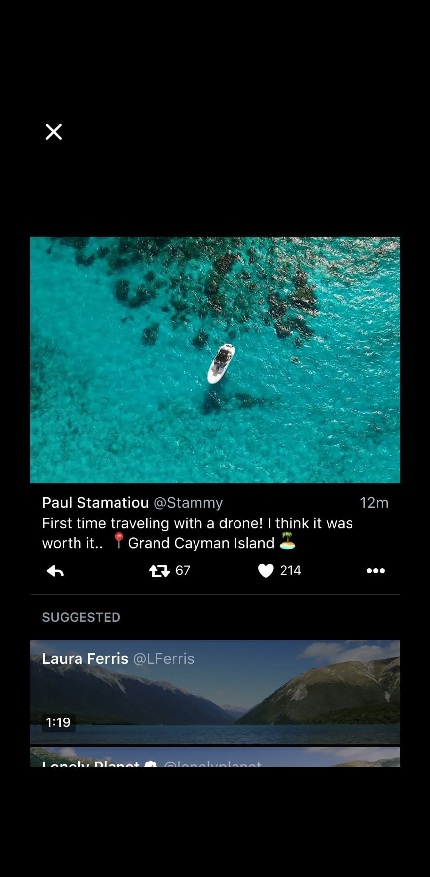 Twitter watch mode prototype mock