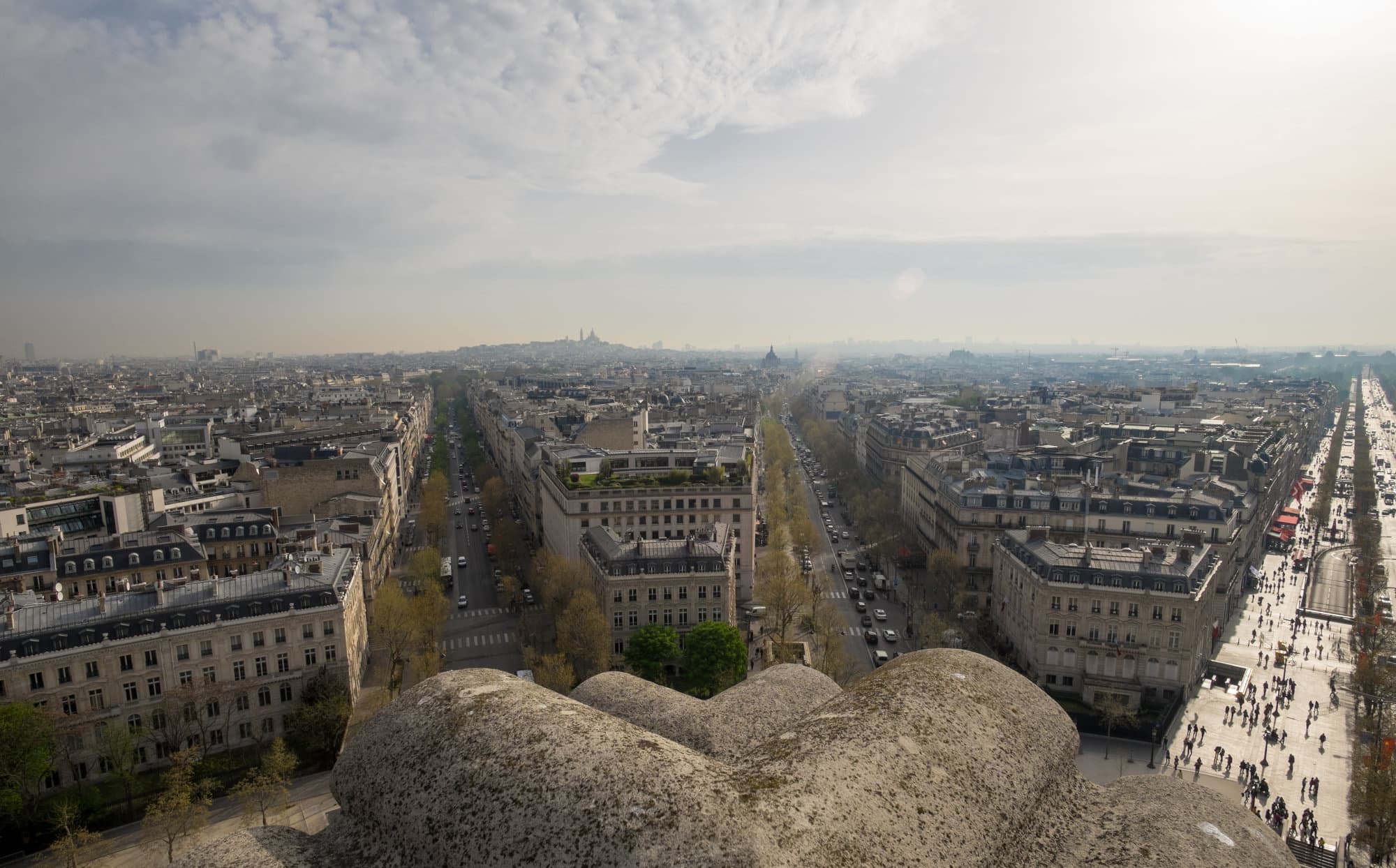 Arc de Triomphe, Hôtel des Invalides, Sacré-Cœur, Centre Pompidou, Eiffel Tower
