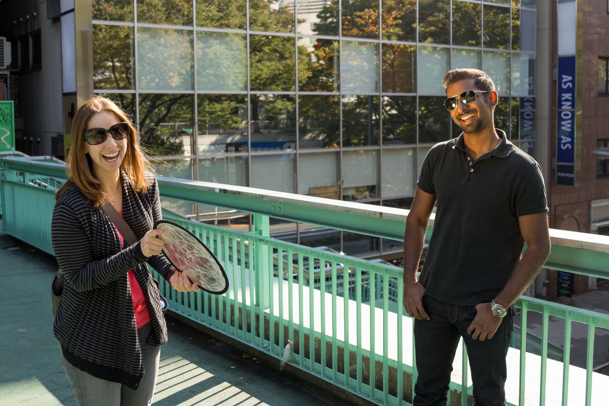 I brought along a pocket reflector too to get some good portraits.