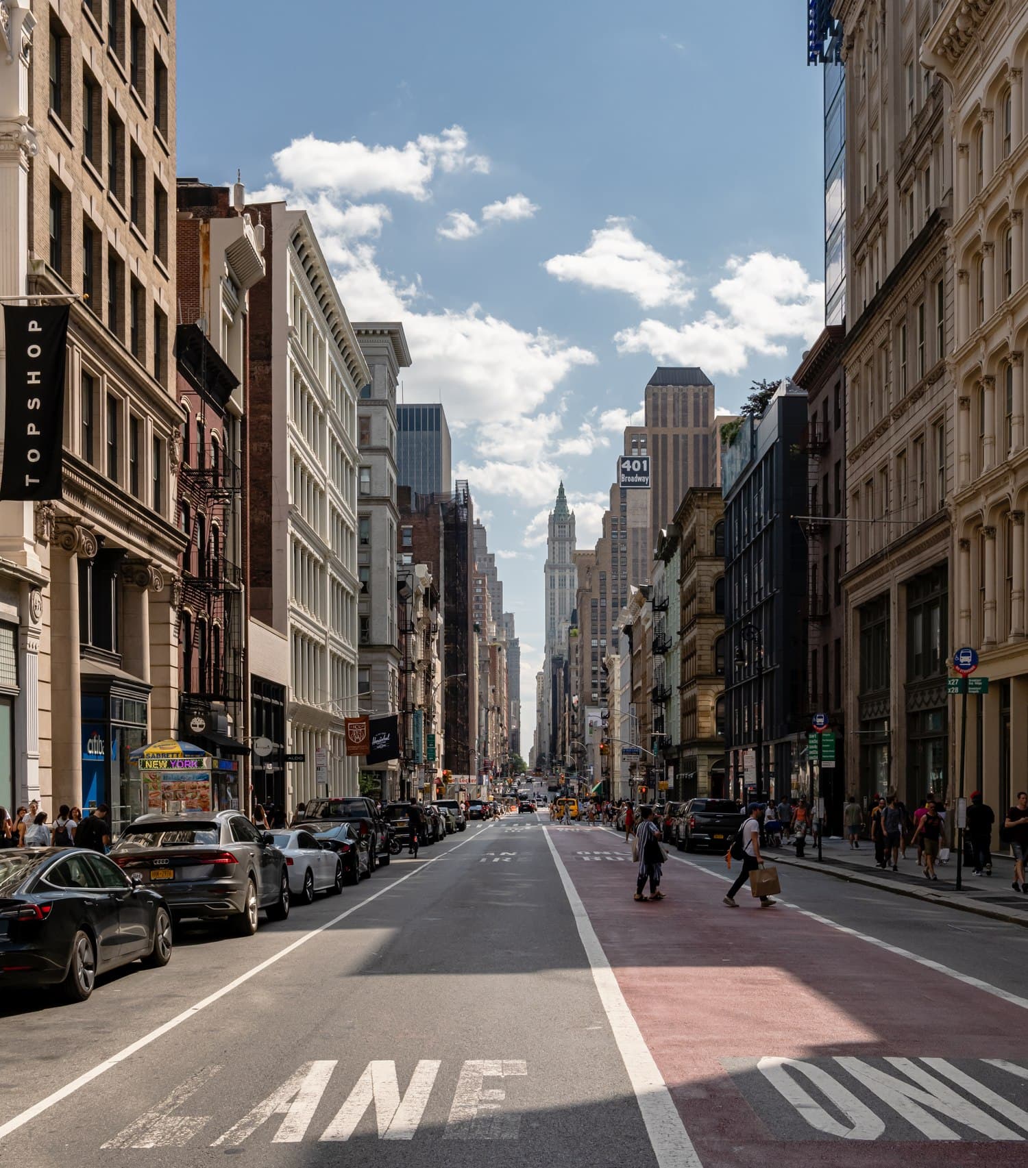 Broadway in SoHo (a shopping area)