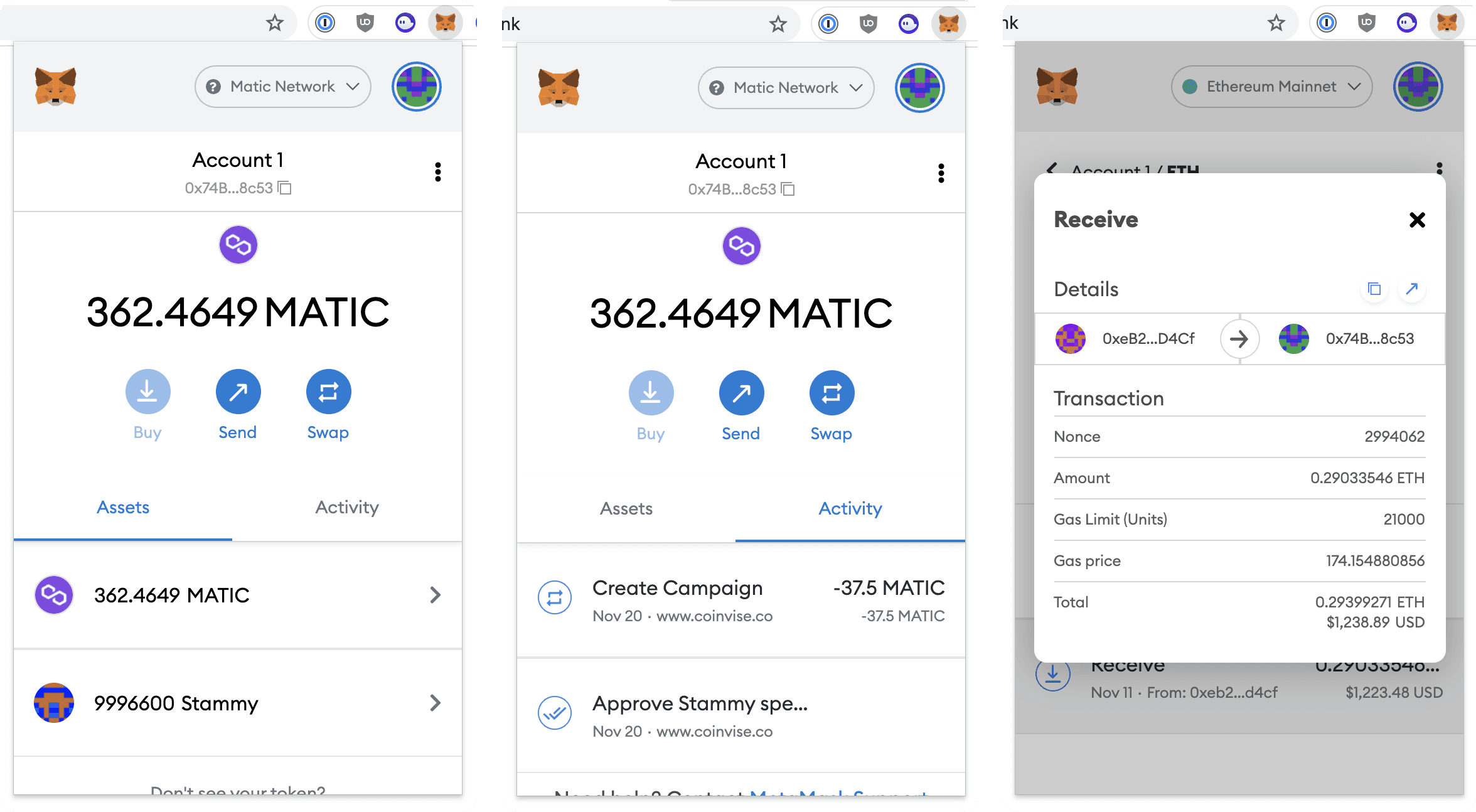 MetaMask Wallet (Chrome extension)