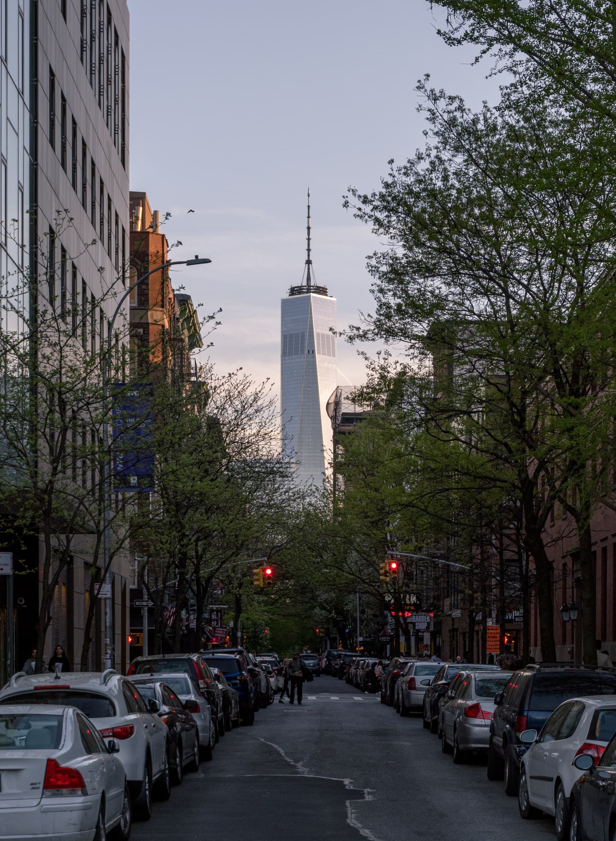 One World Trade Center as seen from Washington Square Park