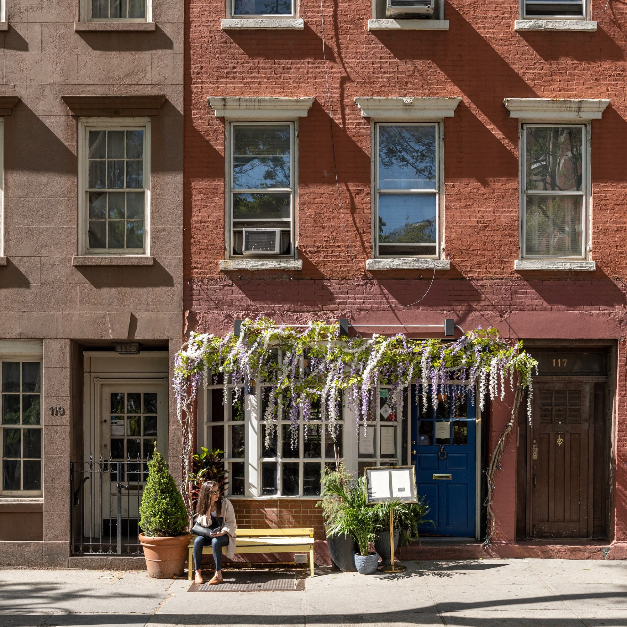 Apartments above a restaurant in Greenwich Village