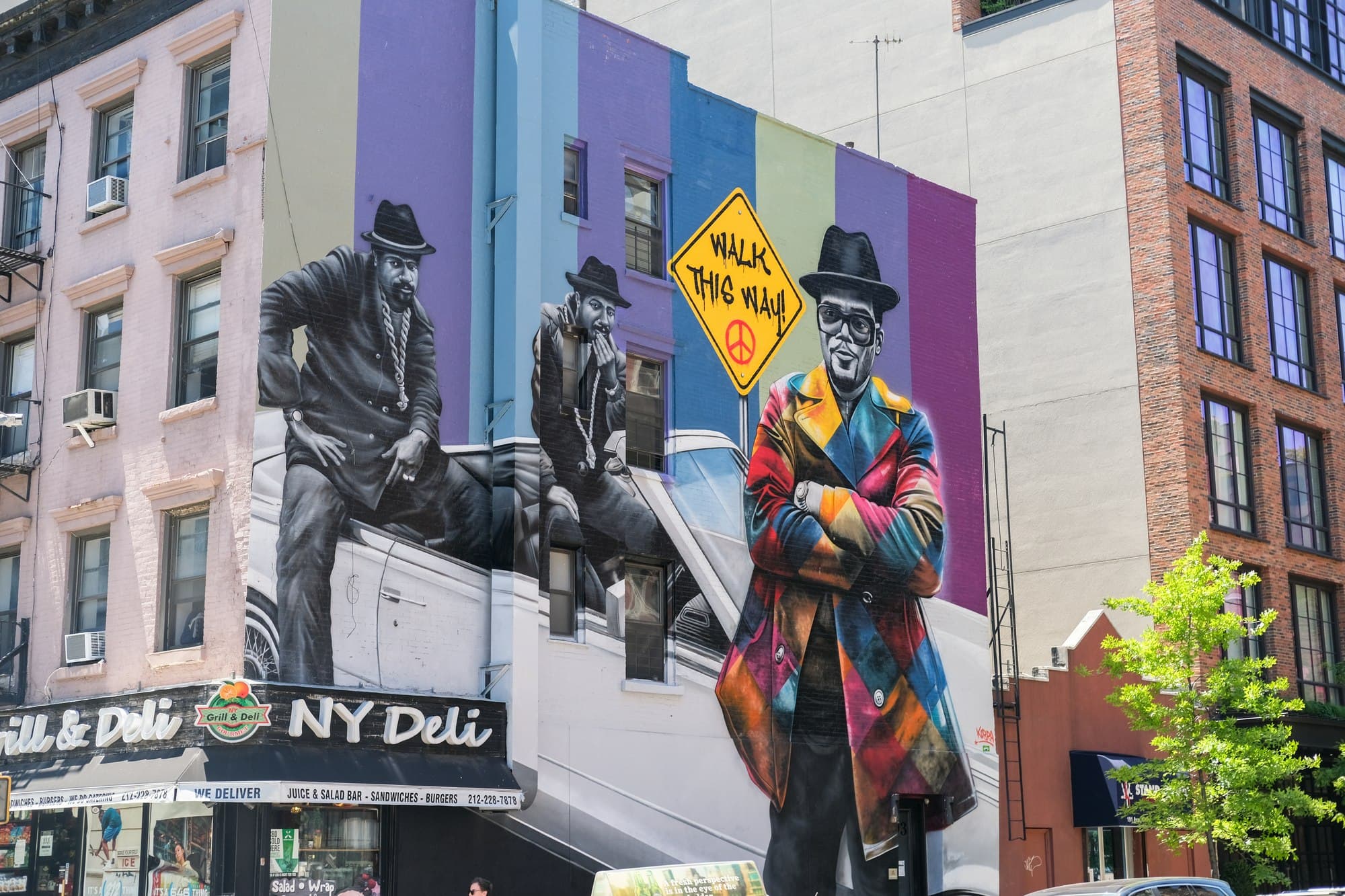 Colorful buildings in the East Village