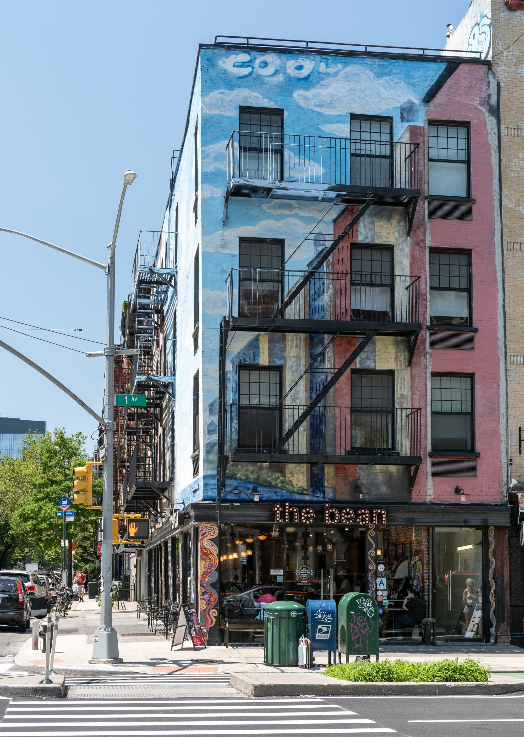Colorful buildings in the East Village