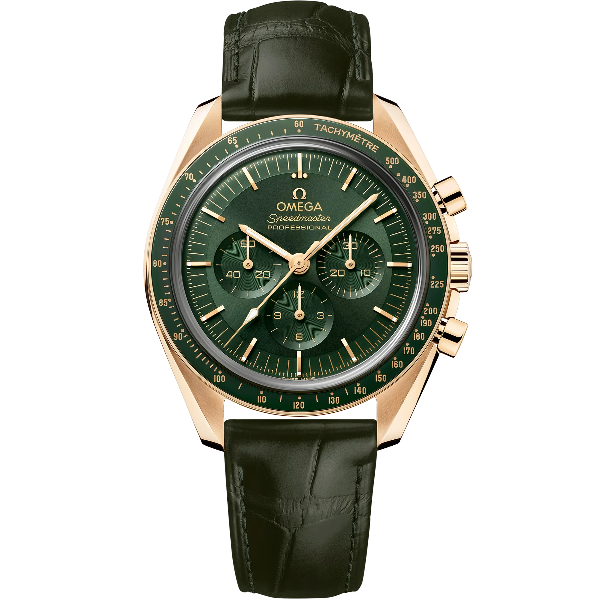 SPEEDMASTER MOONWATCH PROFESSIONAL - 42 MM, MOONSHINE™ GOLD ON LEATHER STRAP