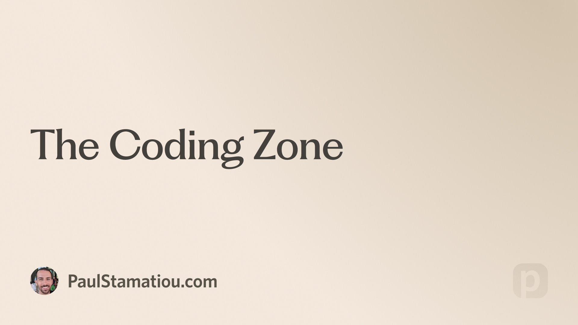 The Coding Zone | Paul Stamatiou